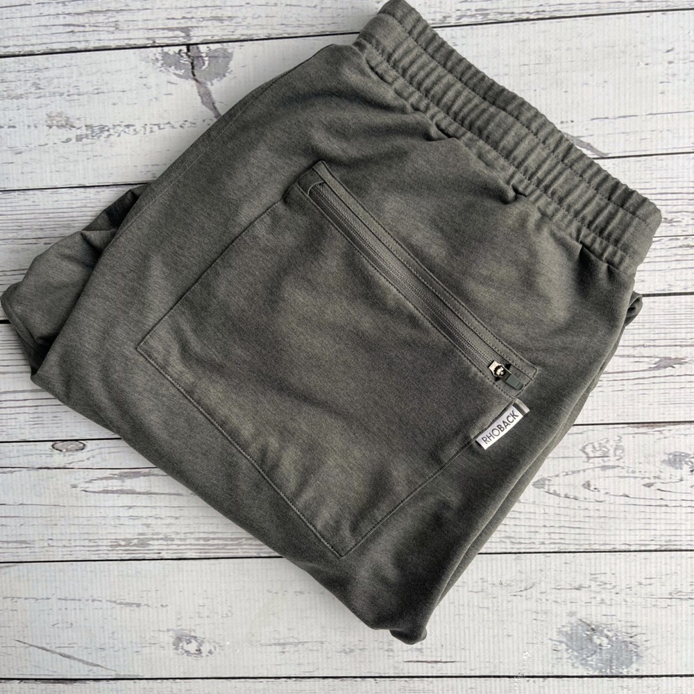 RHOBACK Mens Performance Joggers Gray Athletic Pants Large‎ Golf Sporty Gorpcore